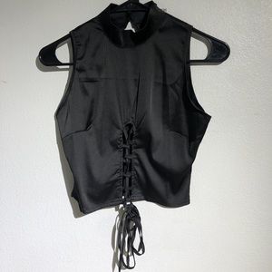 Boohoo tie up top size M